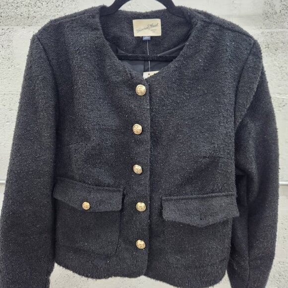 Universal Thread Women's Button Up Winter Blazer Jacket - Picture 2 of 7